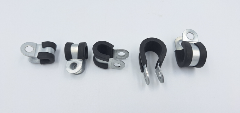 Schlauchklemmen / Schlauchhalter gummiert